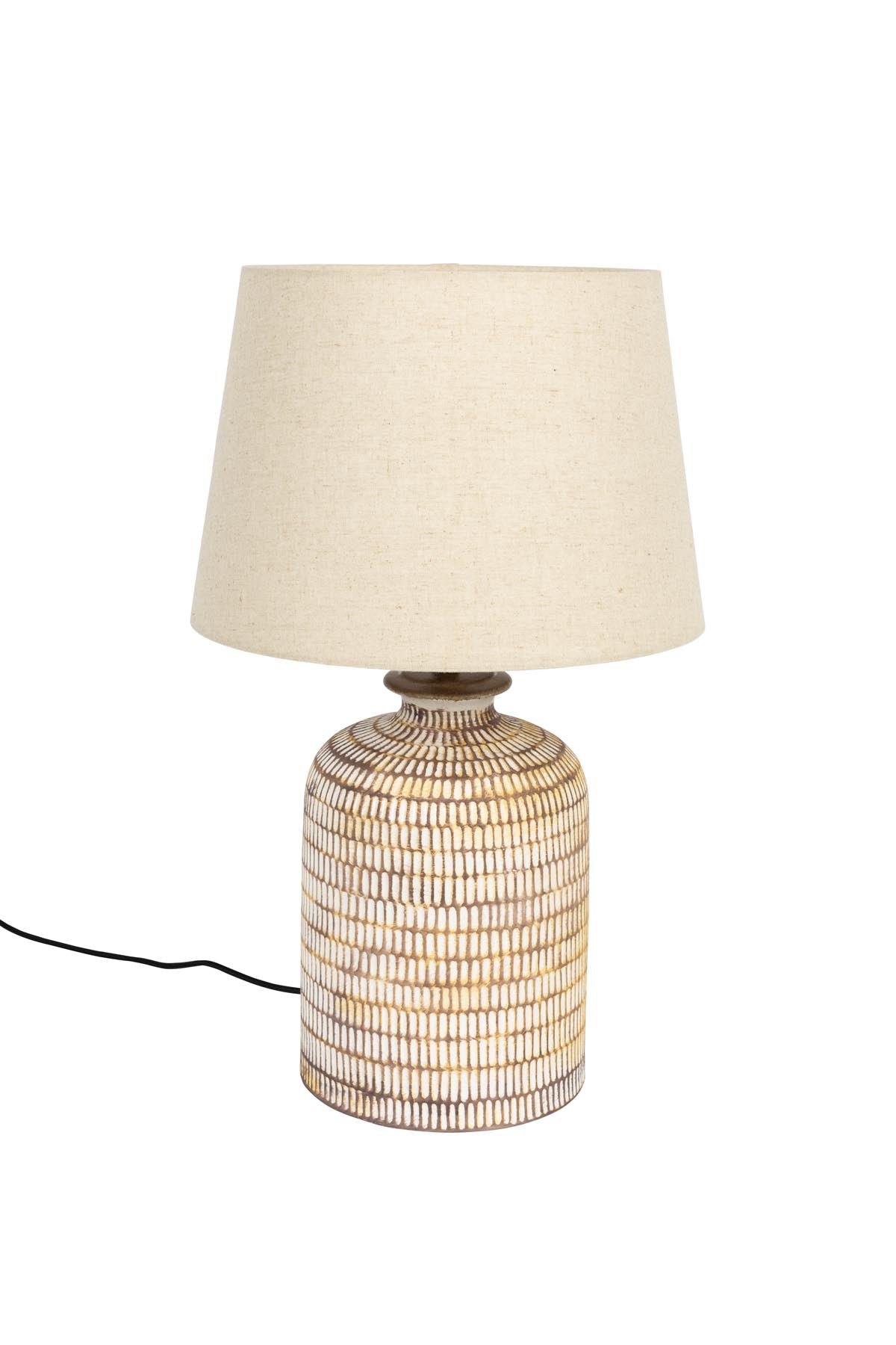 Tischleuchte Russel in Beige präsentiert im Onlineshop von KAQTU Design AG. Tischleuchte ist von Dutchbone