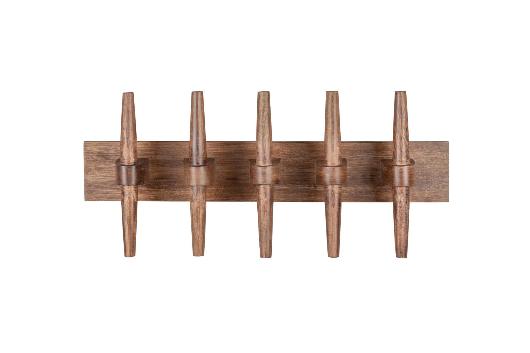 Wandgarderobe Jakub in Walnuss präsentiert im Onlineshop von KAQTU Design AG. Garderobe ist von Dutchbone