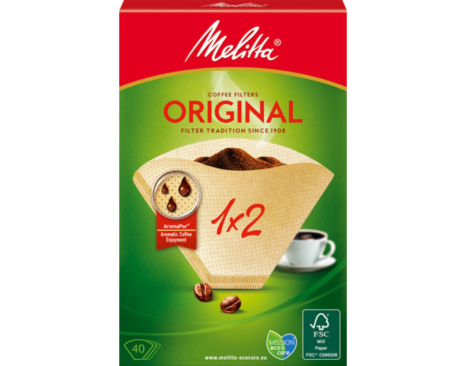 MELITTA Filtertüten 1x2 40 Stück in präsentiert im Onlineshop von KAQTU Design AG. Küchenhelfer ist von MELITTA