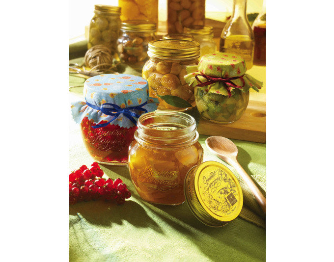 EINKOCHWELT Konservenglas Quattro Stagioni 700 ml in Transparent, Gold präsentiert im Onlineshop von KAQTU Design AG. Einmachgläser ist von EINKOCHWELT