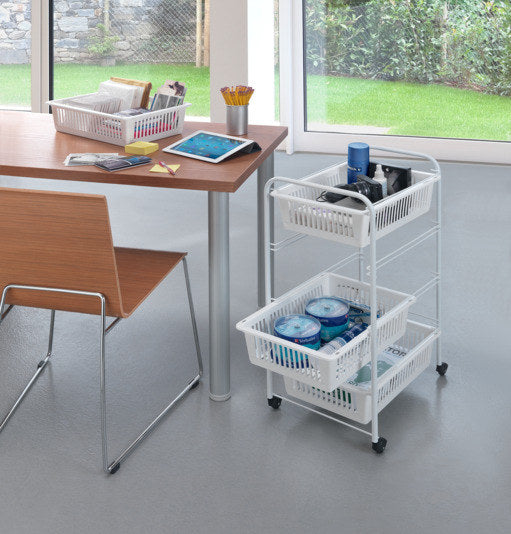 METALTEX Gemüsewagen Jumbo weiss in Weiss präsentiert im Onlineshop von KAQTU Design AG. Servierwagen ist von METALTEX