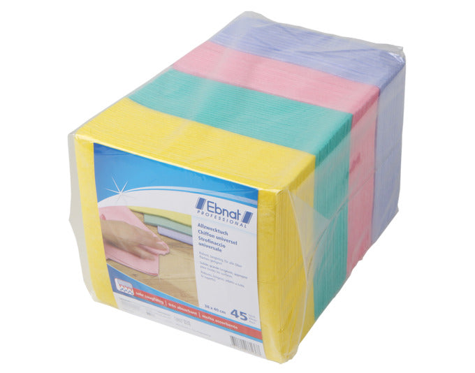 EBNAT Allzwecktuch 45 Stück Farben assortiert 40x38cm in präsentiert im Onlineshop von KAQTU Design AG. Reinigungsmittel ist von EBNAT