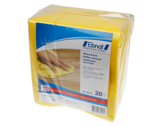EBNAT Allzwecktuch 20 Stück gelb 40x38cm in präsentiert im Onlineshop von KAQTU Design AG. Reinigungsmittel ist von EBNAT
