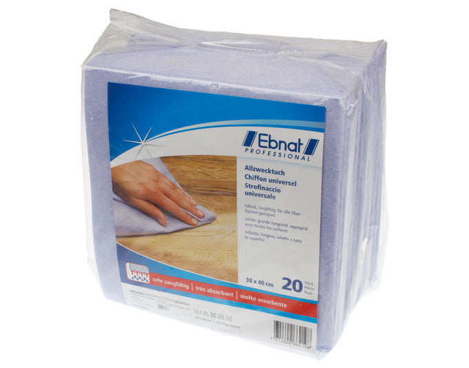 EBNAT Allzwecktuch 20 Stück blau 40x38cm in präsentiert im Onlineshop von KAQTU Design AG. Reinigungsmittel ist von EBNAT