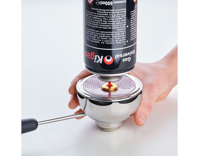 KISAG Gas Nachfülldose 600 ml in Schwarz, Weiss präsentiert im Onlineshop von KAQTU Design AG. Grillzubehör ist von KISAG