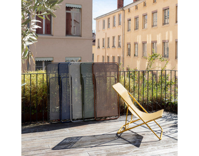 LAFUMA Sessel Maxi Transat miel in Miel, Gelb präsentiert im Onlineshop von KAQTU Design AG. Liegestuhl ist von LAFUMA