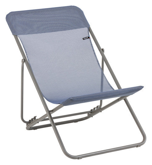 LAFUMA Sessel Maxi Transat ocean II Gestell titane in Ocean, Blau, Titane, Grau präsentiert im Onlineshop von KAQTU Design AG. Liegestuhl ist von LAFUMA