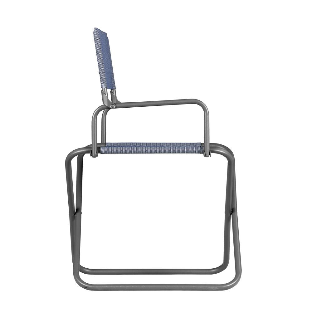 LAFUMA Klappsessel FGX XL ocean II Gestell titane in Ocean, Blau, Titane, Grau präsentiert im Onlineshop von KAQTU Design AG. Gartenstuhl mit Armlehnen ist von LAFUMA