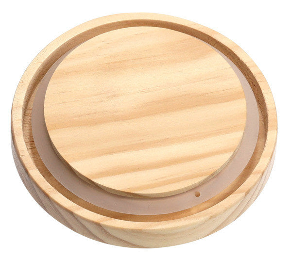 ZELLER PRESENT Vorratsglas mit Holzdeckel 830 ml rund in Transparent, Natur, Braun präsentiert im Onlineshop von KAQTU Design AG. Vorratsbehälter ist von ZELLER PRESENT