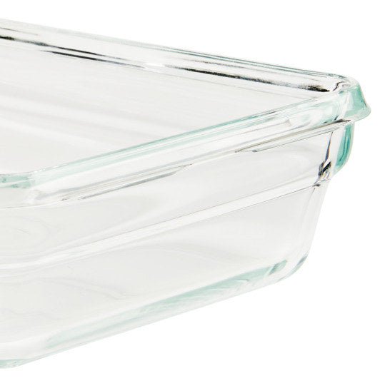 EMSA Dose Glas Clip&Close rechteckig 3.0l in Transparent, Rot präsentiert im Onlineshop von KAQTU Design AG. Frischhaltedose ist von EMSA