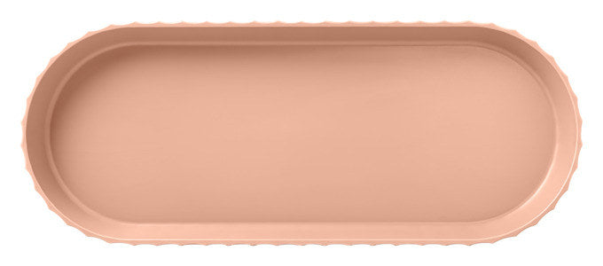 BLIM PLUS Tablett Minerva L pink sand 51x20.5 cm in Pink sand, Rosa präsentiert im Onlineshop von KAQTU Design AG. Tablett ist von BLIMPLUS
