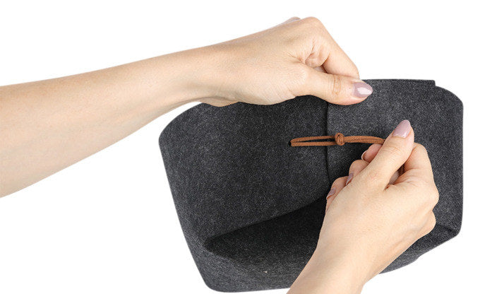 ZELLER Aufbewahrungskorb anthrazit 13.5x13.5x7.5 cm in Anthrazit, Grau präsentiert im Onlineshop von KAQTU Design AG. Aufbewahrungsboxen ist von ZELLER PRESENT