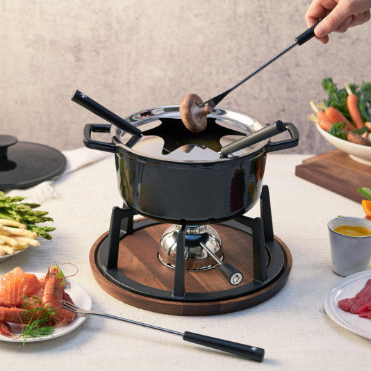 KISAG Rechaud Laax ø 20 cm in Natur, Braun, Schwarz präsentiert im Onlineshop von KAQTU Design AG. Fondue-Rechauds ist von KISAG