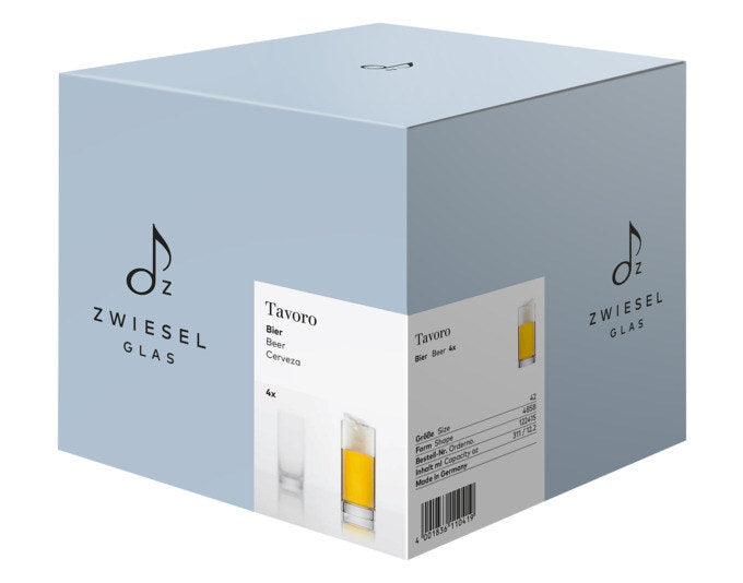 ZWIESEL GLAS Bierbecher Tavoro 42 4 Stück in Transparent präsentiert im Onlineshop von KAQTU Design AG. Biergläser ist von ZWIESEL GLAS