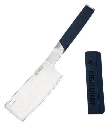 STEAK CHAMP Spatula und Wender Flip & Cut mit Kochmesser-Schneide in präsentiert im Onlineshop von KAQTU Design AG. Kochmesser ist von STEAK CHAMP