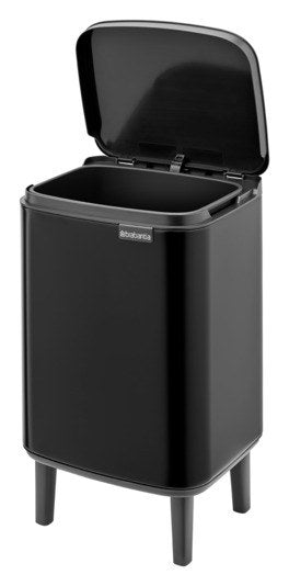 BRABANTIA Abfallbehälter Bo Hi black matt 7 l in Black, Schwarz präsentiert im Onlineshop von KAQTU Design AG. Mülleimer ist von BRABANTIA