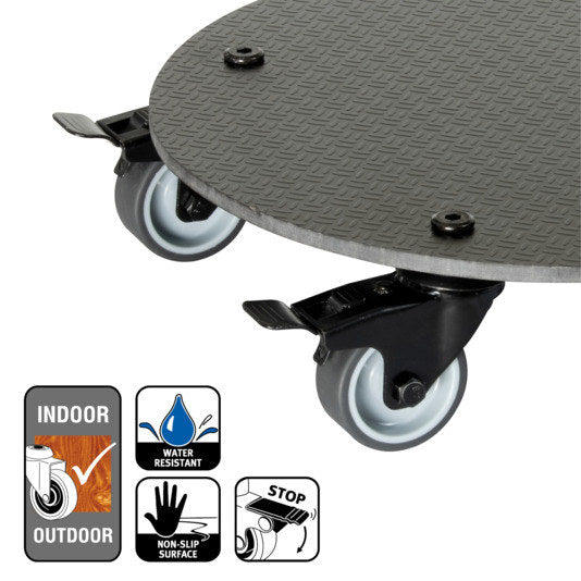 WAGNER Rolluntersetzer HPL ø 290 mm GH0629 in Schwarz präsentiert im Onlineshop von KAQTU Design AG. Pflanzenroller ist von WAGNER