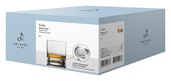 ZWIESEL GLAS Whiskyglas Echo 60 4 Stück in Transparent präsentiert im Onlineshop von KAQTU Design AG. Whiskygläser ist von ZWIESEL GLAS