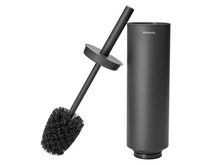 BRABANTIA WC Bürstengarnitur MindSet mit Wandhalter infinite grey in Infinit grey, Grau präsentiert im Onlineshop von KAQTU Design AG. Toilettenbürste ist von BRABANTIA