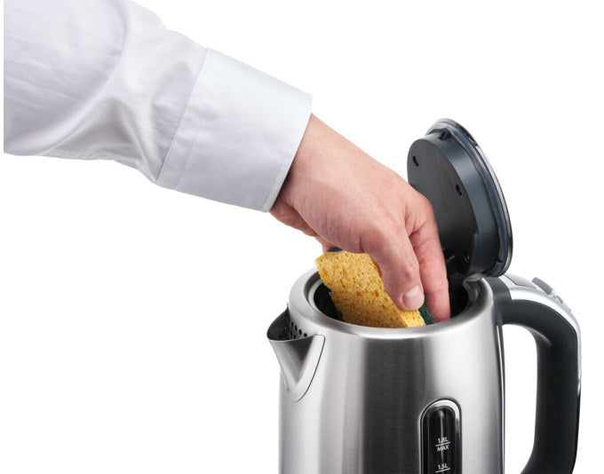 SOLIS Wasserkocher Flexi Temp Kettle 1.7 l in Schwarz, Silber präsentiert im Onlineshop von KAQTU Design AG. Wasserkocher ist von SOLIS