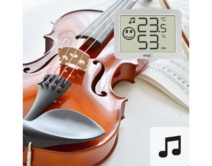 TFA Thermometer-Hygrometer Digital weiss 4x5.5x1.5 cm -10…+60°C in Weiss präsentiert im Onlineshop von KAQTU Design AG. Thermometer ist von TFA