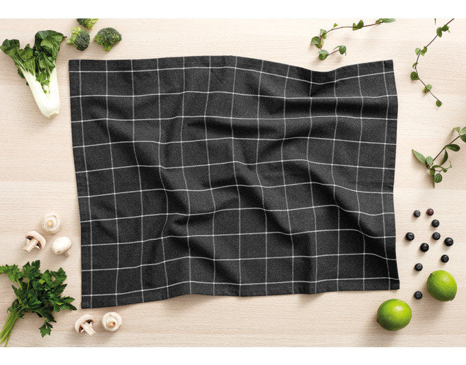LADELLE Küchentuch Eco Check charcoal 45x70 cm 2 Stk. in Charcoal, Grau präsentiert im Onlineshop von KAQTU Design AG. Geschirrtuch ist von LADELLE