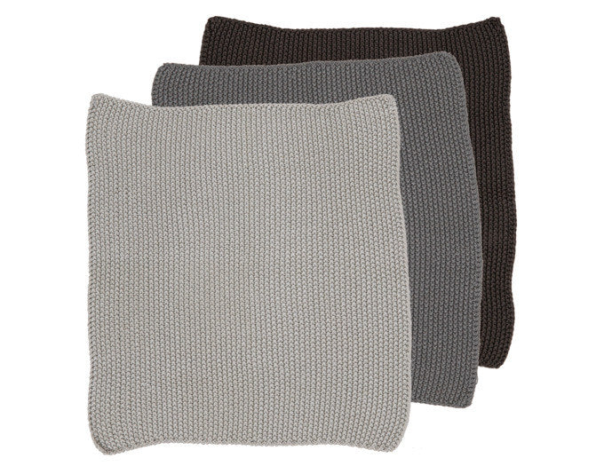 LADELLE Spültuch Eco Knitted grey 27x27 cm 3 Stk. in Grey, Grau präsentiert im Onlineshop von KAQTU Design AG. Geschirrtuch ist von LADELLE