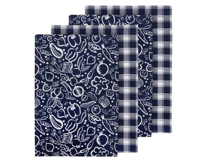 LADELLE Küchentuch Printed Veggies 45x65 cm 4 Stk. in präsentiert im Onlineshop von KAQTU Design AG. Küchentuch ist von LADELLE