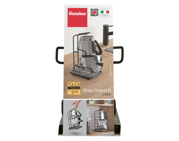 METALTEX Abtropfgestell Moka-Station 6 Lava schwarz 14x16x26 cm in präsentiert im Onlineshop von KAQTU Design AG. Abwasch ist von METALTEX