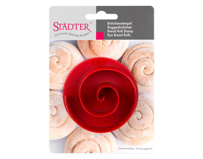 STÄDTER Brötchenstempel Roggenbrötchen ø 7.5x2 cm rot in präsentiert im Onlineshop von KAQTU Design AG. Küchenhelfer ist von STÄDTER