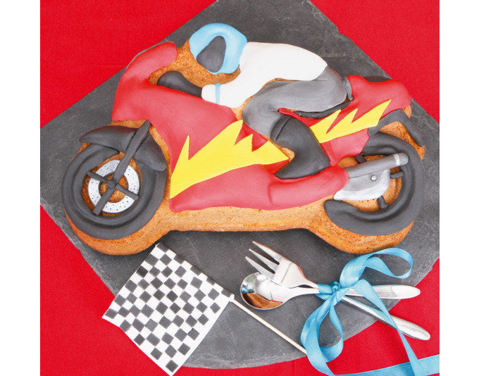 STÄDTER Motivbackform Mike das Motorrad 28.5x18.5x6.5 cm in präsentiert im Onlineshop von KAQTU Design AG. Backformen ist von STÄDTER