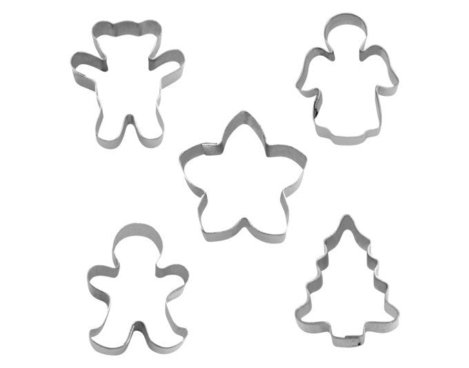 STÄDTER Ausstecher Set Mini Weihnachten 5-teilig 1.5 cm in Silber präsentiert im Onlineshop von KAQTU Design AG. Ausstecher ist von STÄDTER