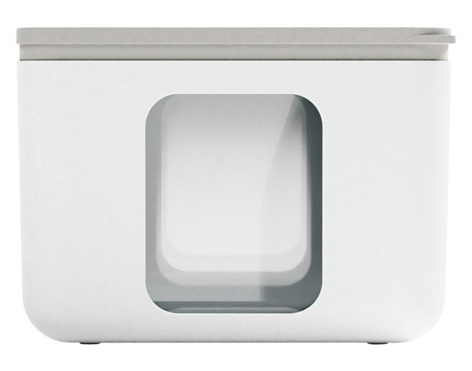BLIM PLUS Vorratsdose Quadro S arctic white 13.3x13.3x10 cm PEEK BOX Collection in Arctic white, Weiss präsentiert im Onlineshop von KAQTU Design AG. Vorratsbehälter ist von BLIMPLUS