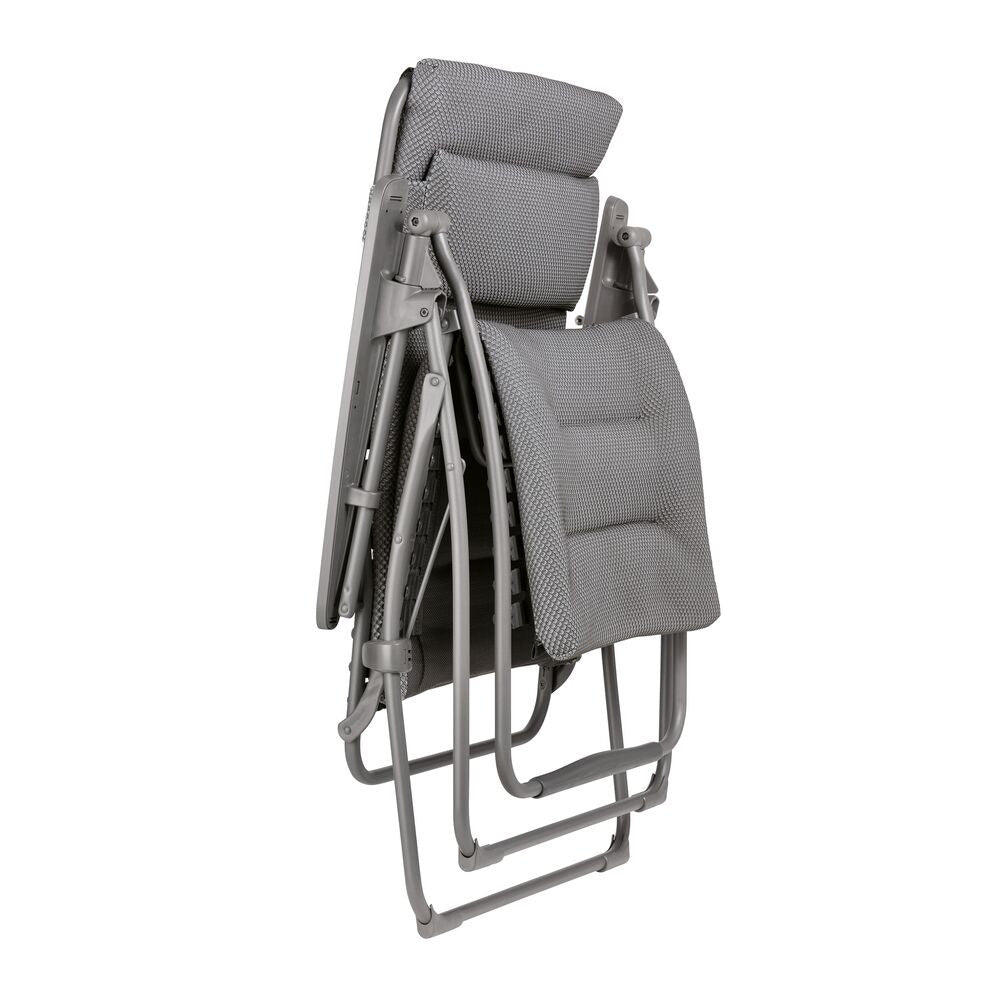 LAFUMA Relaxsessel Futura BeComfort® XL silver Gestell titane in Dark grey, Grau, Titane präsentiert im Onlineshop von KAQTU Design AG. Liegestuhl ist von LAFUMA