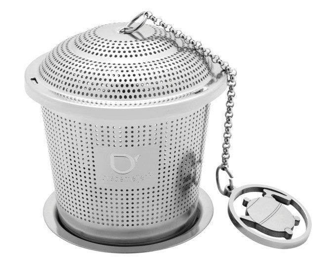 BREDEMEIJER Tee-Ei Inox mit Kette und Ablage in Silber präsentiert im Onlineshop von KAQTU Design AG. Teezubehör ist von BREDEMEIJER