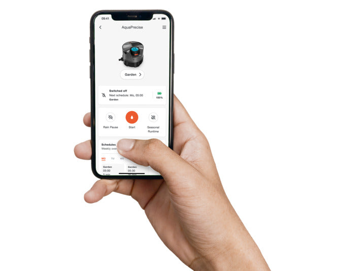 GARDENA Bewässerungssystem AquaPrecise oberirdisch in präsentiert im Onlineshop von KAQTU Design AG. Bewässerung ist von GARDENA