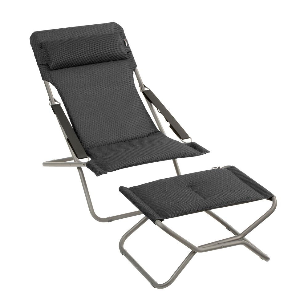 LAFUMA Sessel Transabed BeComfort® dark grey Gestell titane in Dark grey, Grau präsentiert im Onlineshop von KAQTU Design AG. Liegestuhl ist von LAFUMA