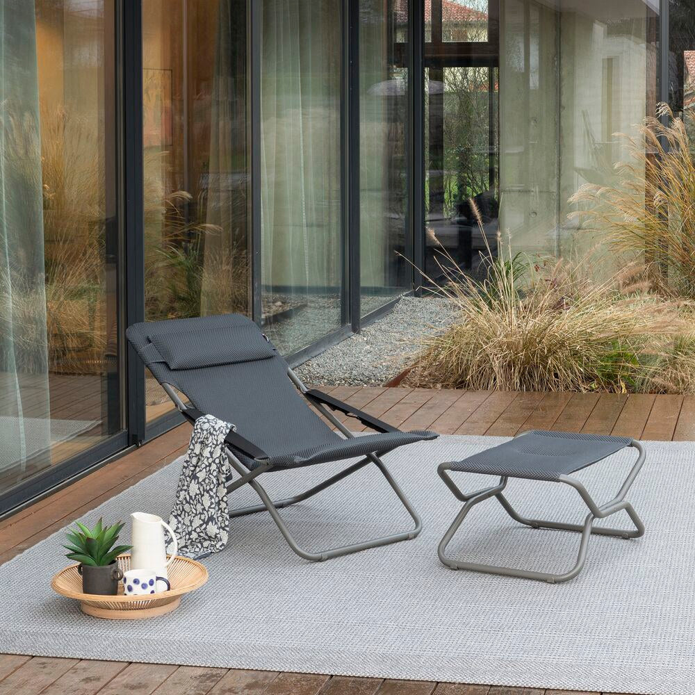 LAFUMA Sessel Transabed BeComfort® dark grey Gestell titane in Dark grey, Grau präsentiert im Onlineshop von KAQTU Design AG. Liegestuhl ist von LAFUMA