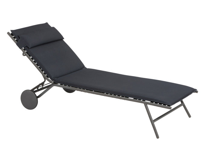 LAFUMA Liege Miami II Becomfort dark grey in präsentiert im Onlineshop von KAQTU Design AG. Liegestuhl ist von LAFUMA