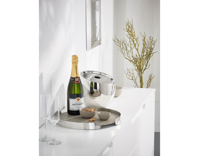 PHILIPPI Serviertablett Froid Inox ø 35x4 cm in Chrom, Silber präsentiert im Onlineshop von KAQTU Design AG. Tablett ist von PHILIPPI