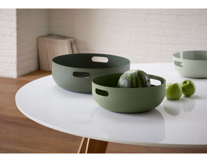 PHILIPPI Schalenset Copenhagen Metall 3tlg. in Grün präsentiert im Onlineshop von KAQTU Design AG. Schale ist von PHILIPPI