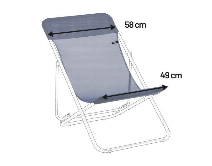 LAFUMA Ersatzbezug Maxi Transat Clip Batyline Bleu Océan II 58 cm in präsentiert im Onlineshop von KAQTU Design AG. Outdoor-Accessoire ist von LAFUMA