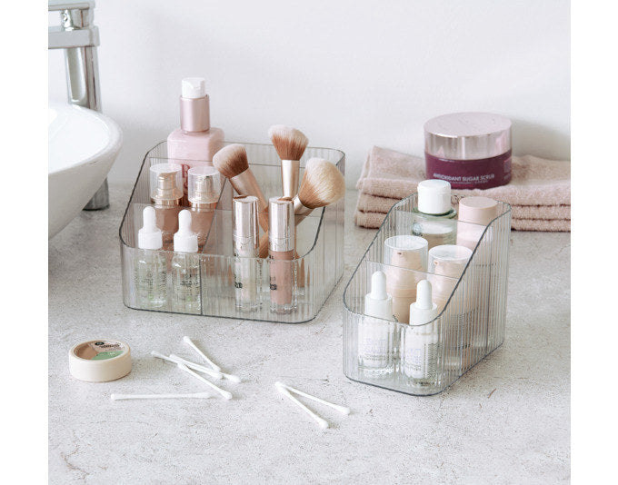 ZELLER Utensilien-Organizer mit 5 Fächern Kunststoff transparent 18x14.8x12 cm in Transparent präsentiert im Onlineshop von KAQTU Design AG. Haushaltshilfen ist von ZELLER PRESENT