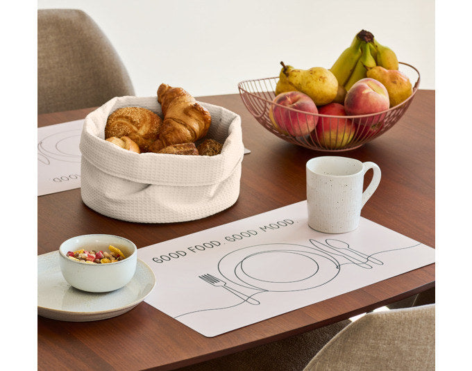 ZELLER Tischset Good Food beige 45x30 cm in Beige, Braun präsentiert im Onlineshop von KAQTU Design AG. Tischset ist von ZELLER PRESENT