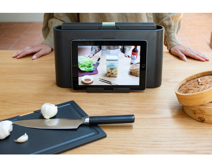 BRABANTIA Schneidbrett-Set Tasty+ dark grey in Dark grey, Grau präsentiert im Onlineshop von KAQTU Design AG. Schneidbrett ist von BRABANTIA