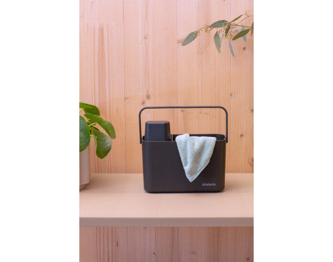 BRABANTIA Spülbecken-Organizer SinkSide dark grey 22x11x13.4 cm in Dark grey, Grau präsentiert im Onlineshop von KAQTU Design AG. Reinigung & Wäsche ist von BRABANTIA