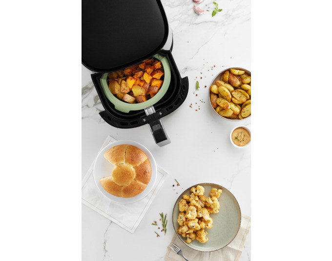 LÉKUÉ Silikonform für Heissluftfritteuse rund grün ø 15 cm in präsentiert im Onlineshop von KAQTU Design AG. Kuchenformen ist von LEKUE