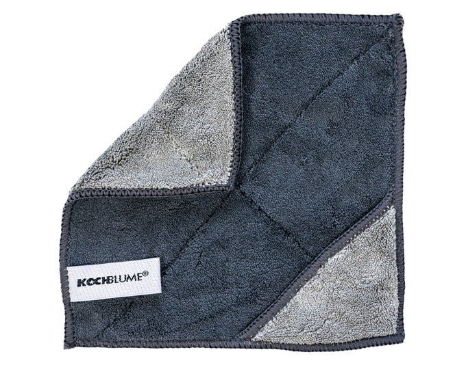 KOCHBLUME Microfasertuch 18x18 cm anthrazit-grau in präsentiert im Onlineshop von KAQTU Design AG. Reinigungsmittel ist von KOCHBLUME