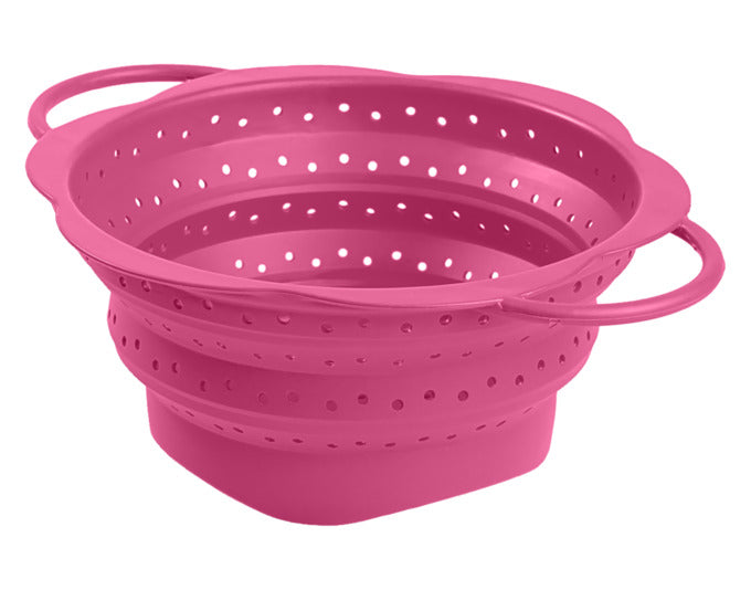 KOCHBLUME Faltsieb L 32x25x11.5 cm pink in präsentiert im Onlineshop von KAQTU Design AG. Salatzubehör ist von KOCHBLUME