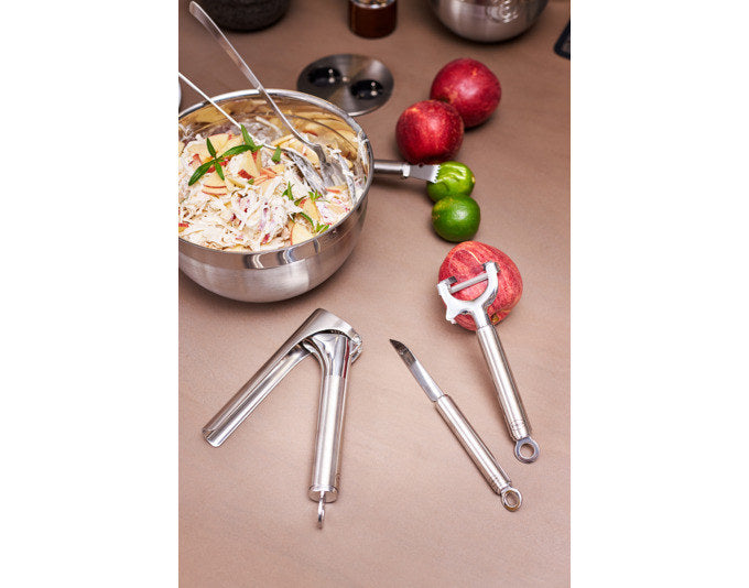 RÖSLE Gemüsehelfer Set 3-teilig in Silber präsentiert im Onlineshop von KAQTU Design AG. Küchenhelfer ist von RÖSLE